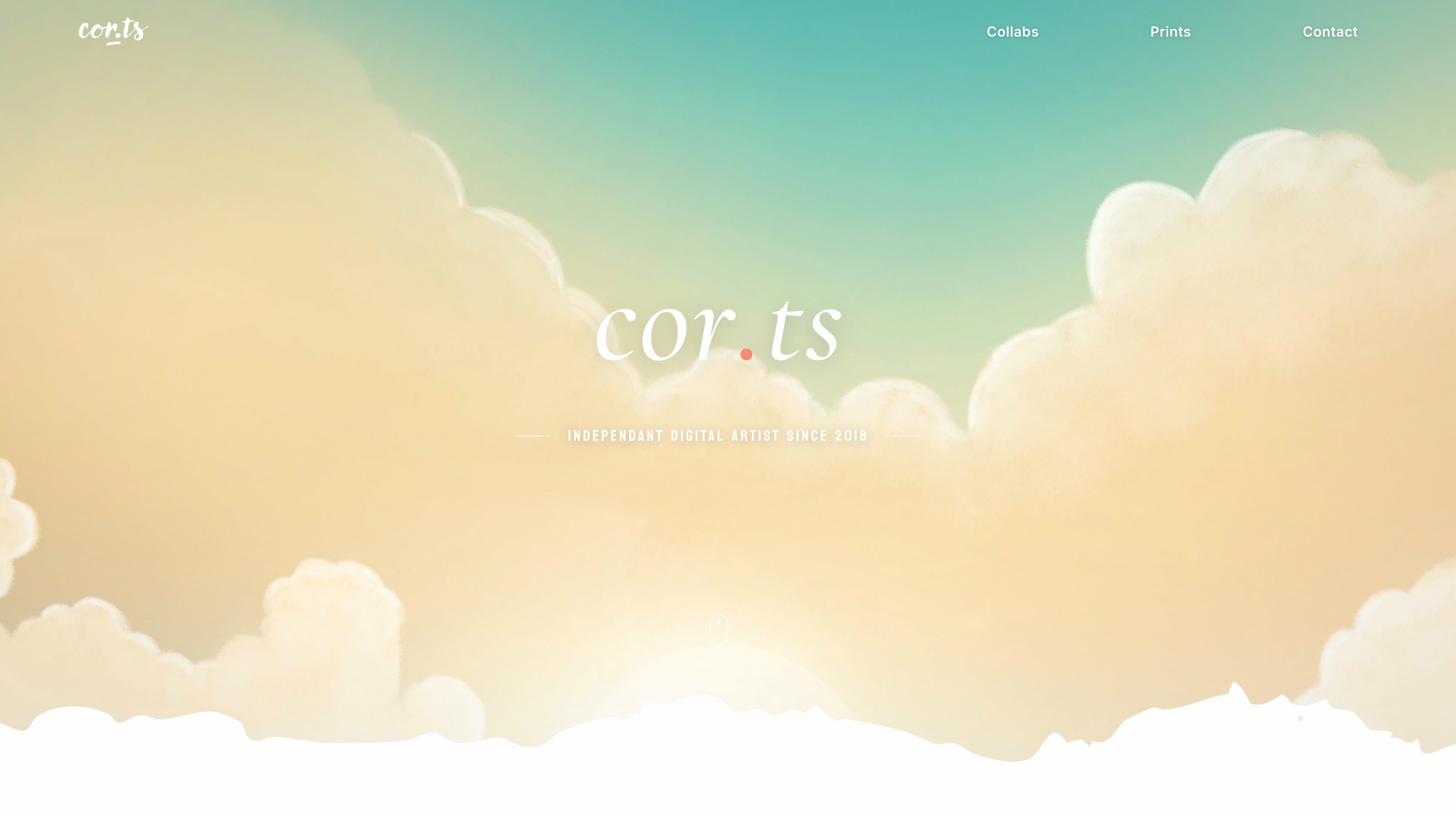 Portfolio web Cor.ts — graphiste illustrateur, site sur-mesure